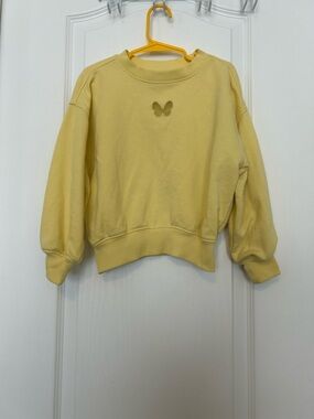 Old Navy Yellow Kids Sweatshirt with Butterfly Cutout
